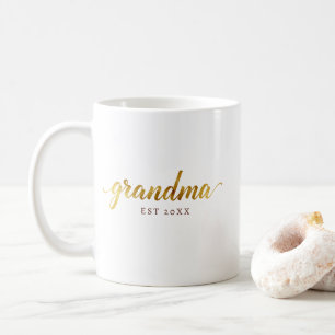 Tasse Mamie Annonce personnalisée de bébé “EST”