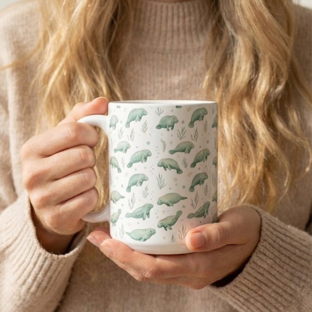 Tasse Manatee Aquarelle (Watercolor Manatee Mug )