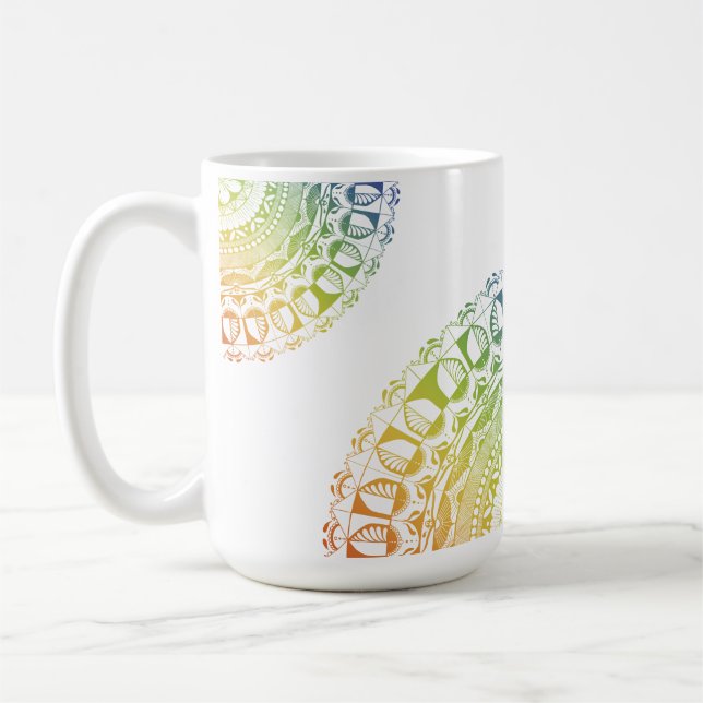 Tasse Mandala de Fierté LGBTQ+ - Design Symbolique (Gauche)