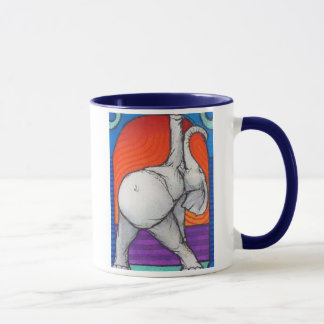 Tasse manipulée bleue de sonnerie de Yogaphant 2