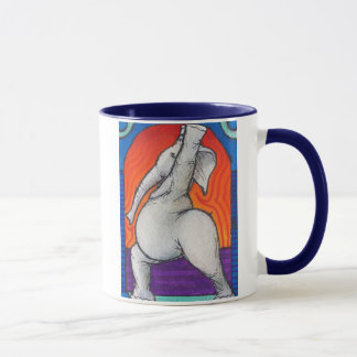 Tasse manipulée bleue de sonnerie de Yogaphant 4