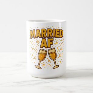 Tasse Marié(e) à fond – Cadeau drôle pour jeunes m