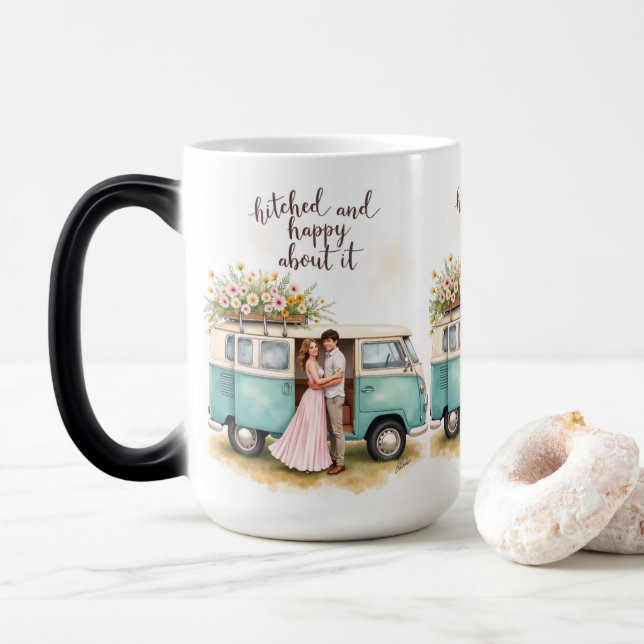 Tasse Mariés et Campeur Heureux (Avec donut)