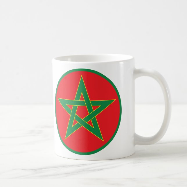 Tasse marocaine de drapeau (Droite)