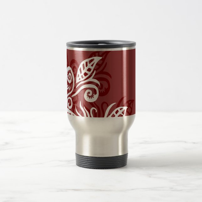 tasse marron rouge de conception moderne de (Centre)