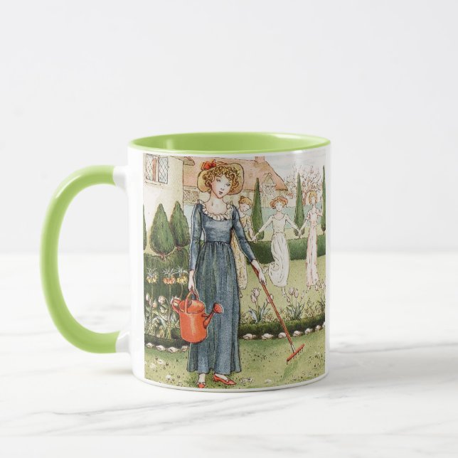 Tasse Mary Mary Quite Contrary • Art de Kate Green (Gauche)
