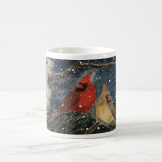Tasse masculine et femelle d'hiver de Milou de