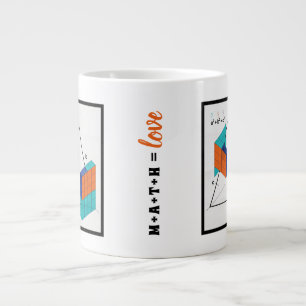 Tasse Math Égal Amour 3D Théorème de Pythagore