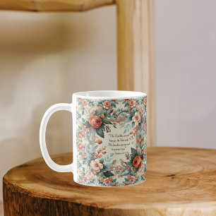 Tasse Matin Bénédiction Florale de Cottage de Camp