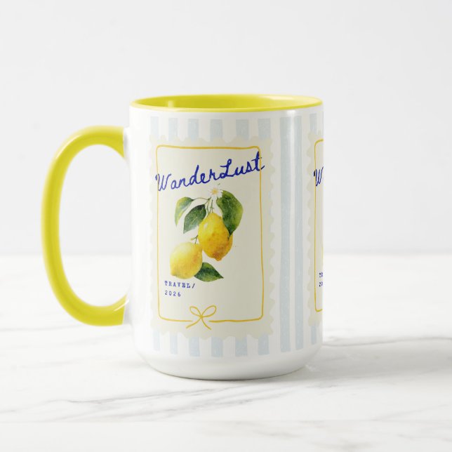 Tasse Matin Citron Envie de Voyager (Gauche)