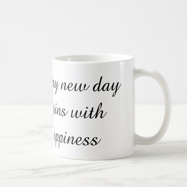 Tasse Matinale Positive (Droite)