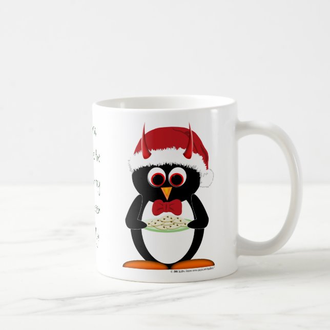 Tasse mauvaise de Noël de pingouin (Droite)
