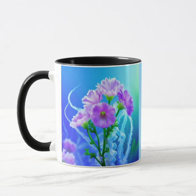 Tasse Méduse Ortie et Fleurs (Gauche)