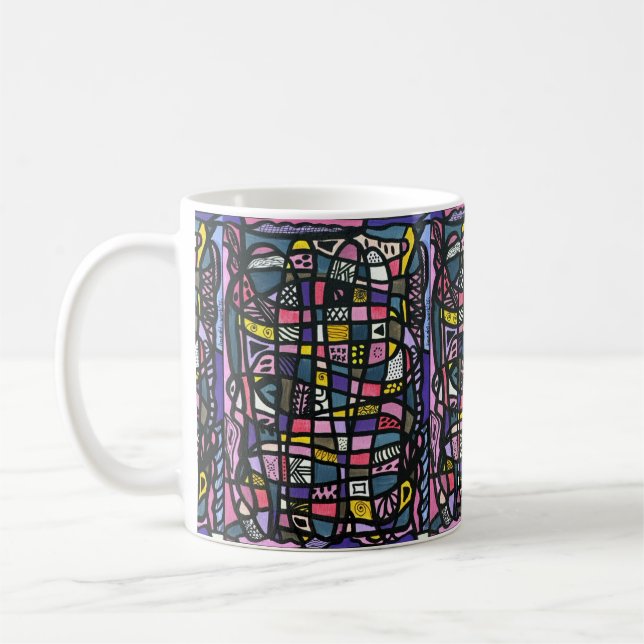 Tasse Méga Colorée "comme Hundertwasser" (Gauche)