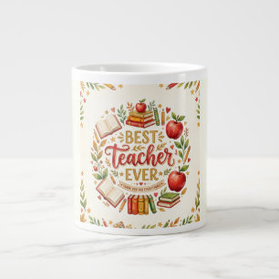Tasse Meilleur Enseignant Jamais Mug Pomme Livre C
