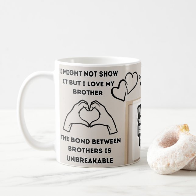 Tasse Meilleur Frère avec Message d'Amour Sincère  (Avec donut)