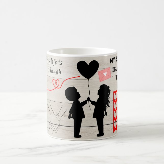 Tasse Meilleur Frère avec Message d'Amour Sincère  (Centre)