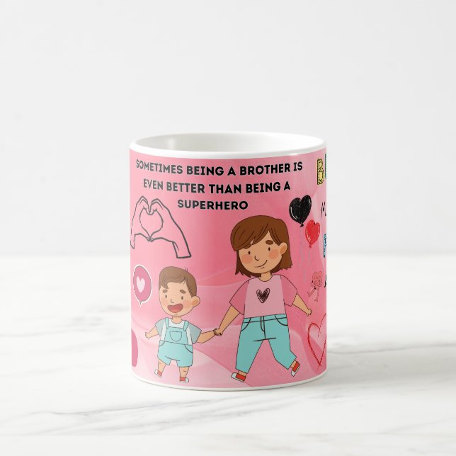 Tasse Meilleur Frère avec Message d'Amour Sincère  (Centre)