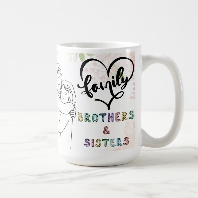 Tasse Meilleur Frère avec Message d'Amour Sincère  (Droite)