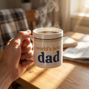 Tasse Meilleur Papa du Monde   Cadeau de Fête des 