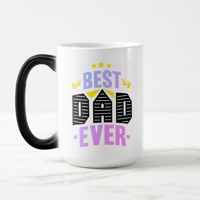 Tasse Meilleur Papa Jamais avec Typographie Créati (Gauche)