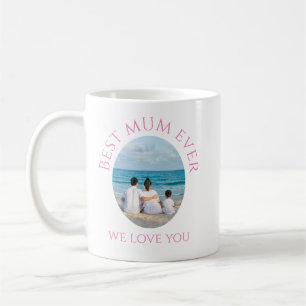 Tasse Meilleure Maman avec photo Moderne Simple