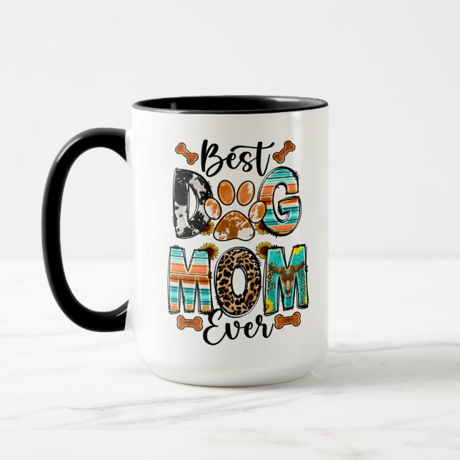Tasse Meilleure Maman de Chien | Cadeau de Fête de (Gauche)