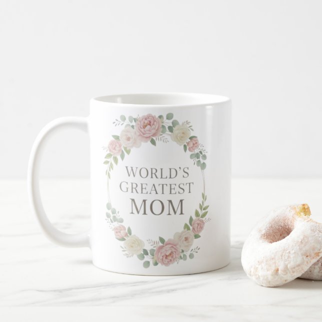 Tasse Meilleure Maman du Monde | Céramique à Couro (Avec donut)