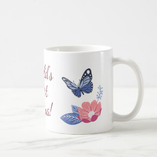 Tasse Meilleure Maman du Monde, Mug Café Floral Pa