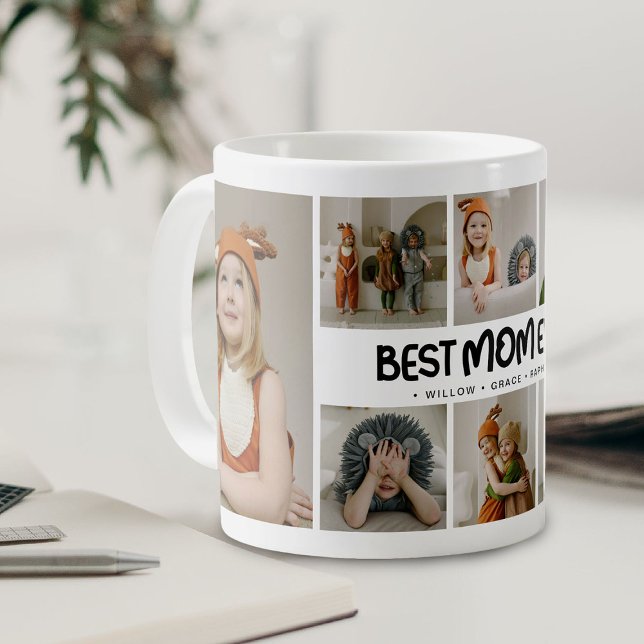 Tasse 'MEILLEURE MAMAN' moderne et amusante avec 8 (Créateur téléchargé)