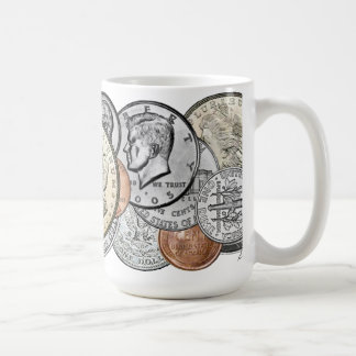 TASSE MÉLANGÉE DE PIÈCES DE MONNAIE