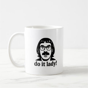 Tasse Mème Do It Lady – Logo Minimaliste Tête Noir