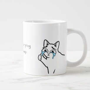 Tasse Mémé du Chat qui Pleure Drôle Je ne pleure