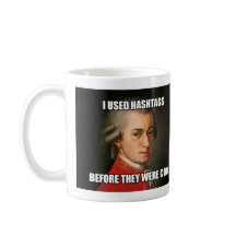 Tasse : "Meme" - Mozart Hashtags