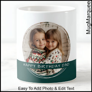 Tasse mémoire personnalisée avec photo et message 