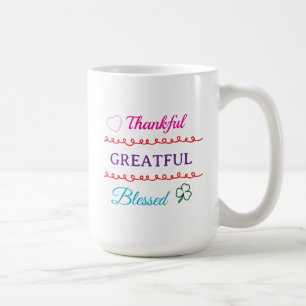 Tasse Merci Reconnaissant Bénis   Café Inspiré de 