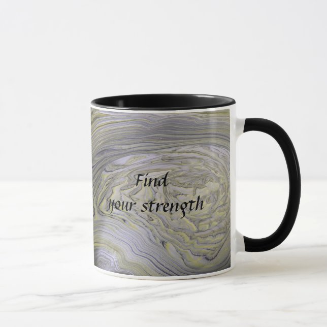 Tasse métallique avec citation « Forge Your Own Pa (Droite)