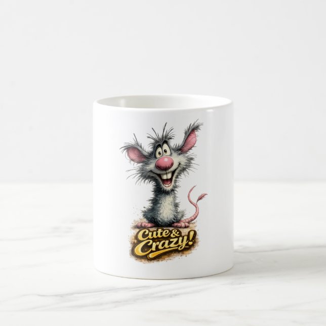 🐭💥 Tasse « Mignon & Fou ! » ☕😜 (Centre)