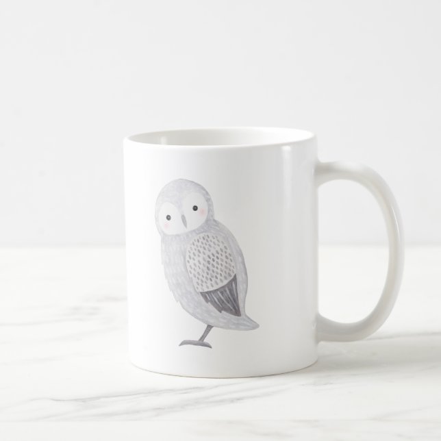 Tasse mignonne d'art de hibou de tasse (Droite)