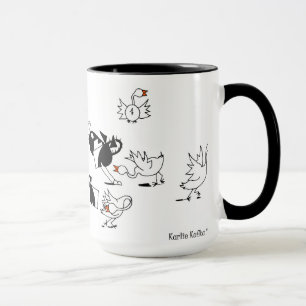 Tasse mignonne de bande dessinée de cheval de