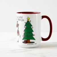 Tasse mignonne de bande dessinée de cheval de gui