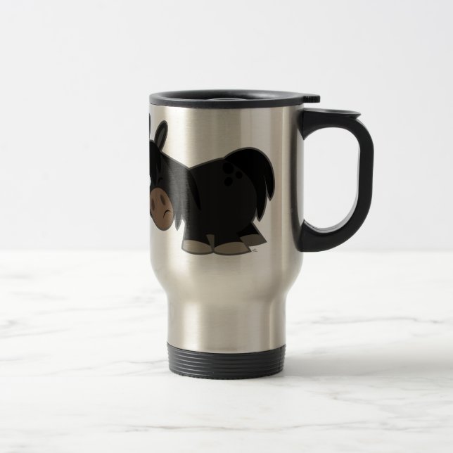 Tasse mignonne de banlieusard d'impasse de poneys (Droit)