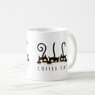 Tasse mignonne de chat de café