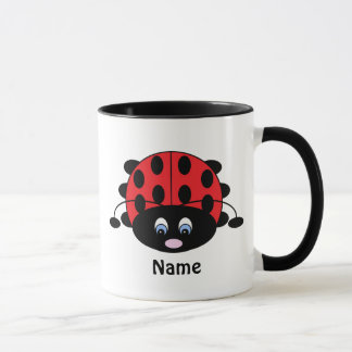 Tasse mignonne de coccinelle