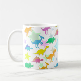 Tasse mignonne de dinosaures de couleur