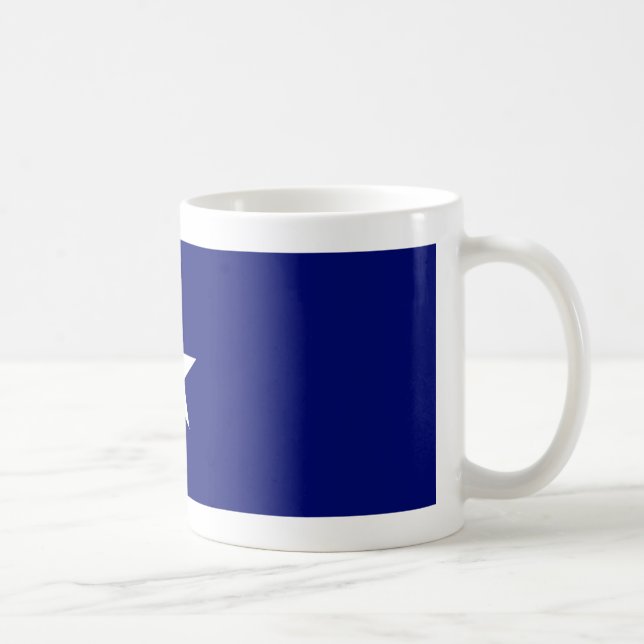 Tasse mignonne de drapeau bleu (Droite)