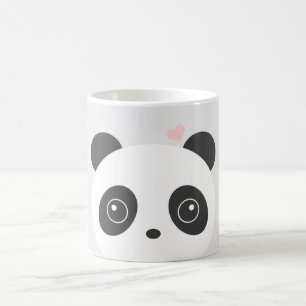 Tasse mignonne de gris de panda