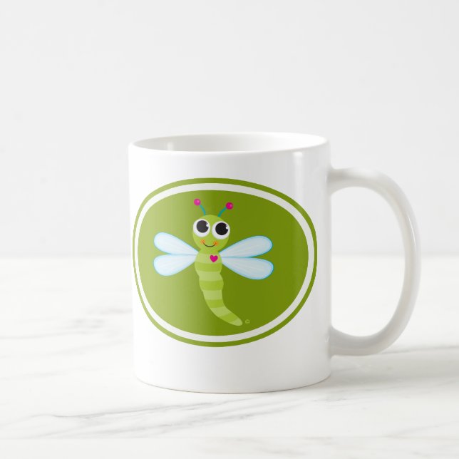 Tasse mignonne de libellule (Droite)