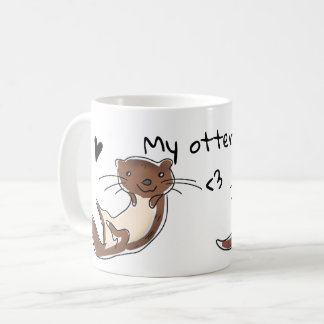 Tasse mignonne de loutre