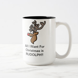 Tasse mignonne de Noël pour des chasseurs de cerfs